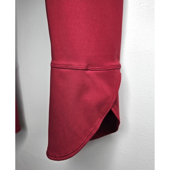 FREE PEOPLE MOVEMENT Virgo Yoga Leggings Extra Small XS Wine Red Tulip Hem - Picture 4 of 9